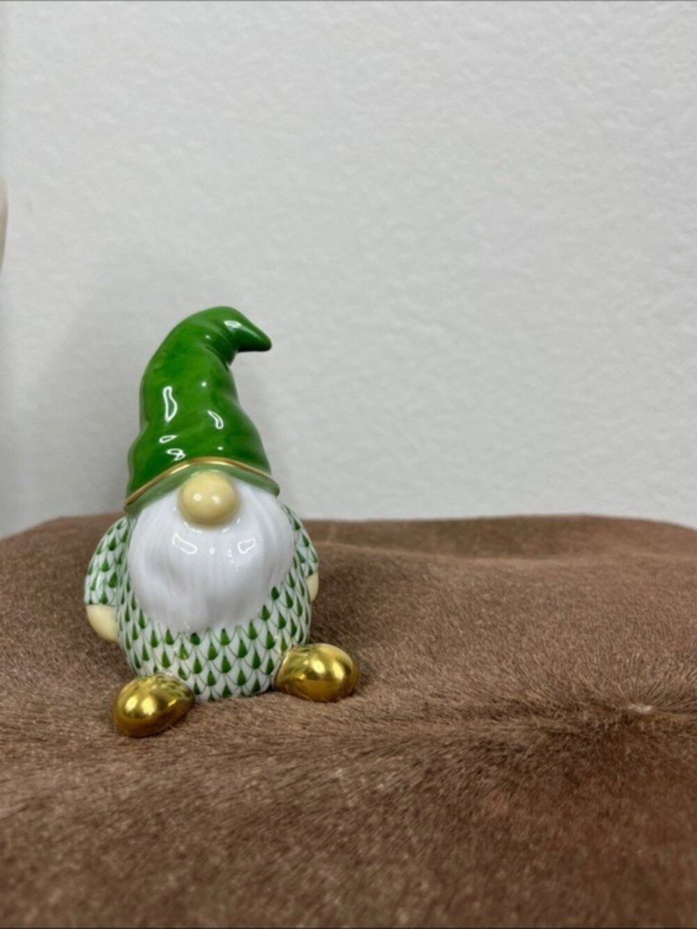 Herend Gnome Green Figurine Hungray Hand Painted